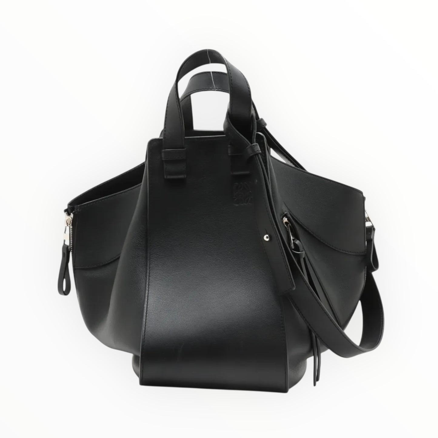 Loewe Medium Hammock Bag - Black - Size W35cm x L30cm  x D16.5cm