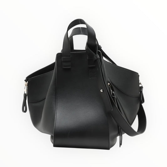 Loewe Medium Hammock Bag - Black - Size W35cm x L30cm  x D16.5cm