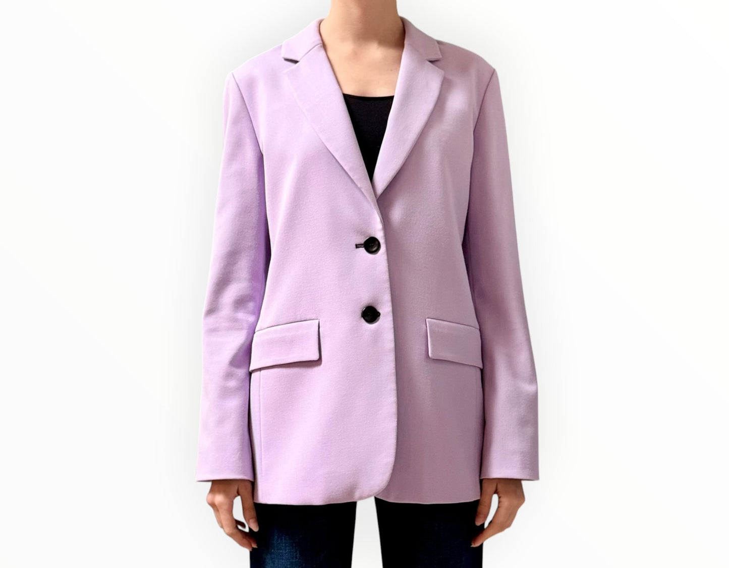 Proenza Schouler Contrast Detail Blazer - Lilac - Size AU10