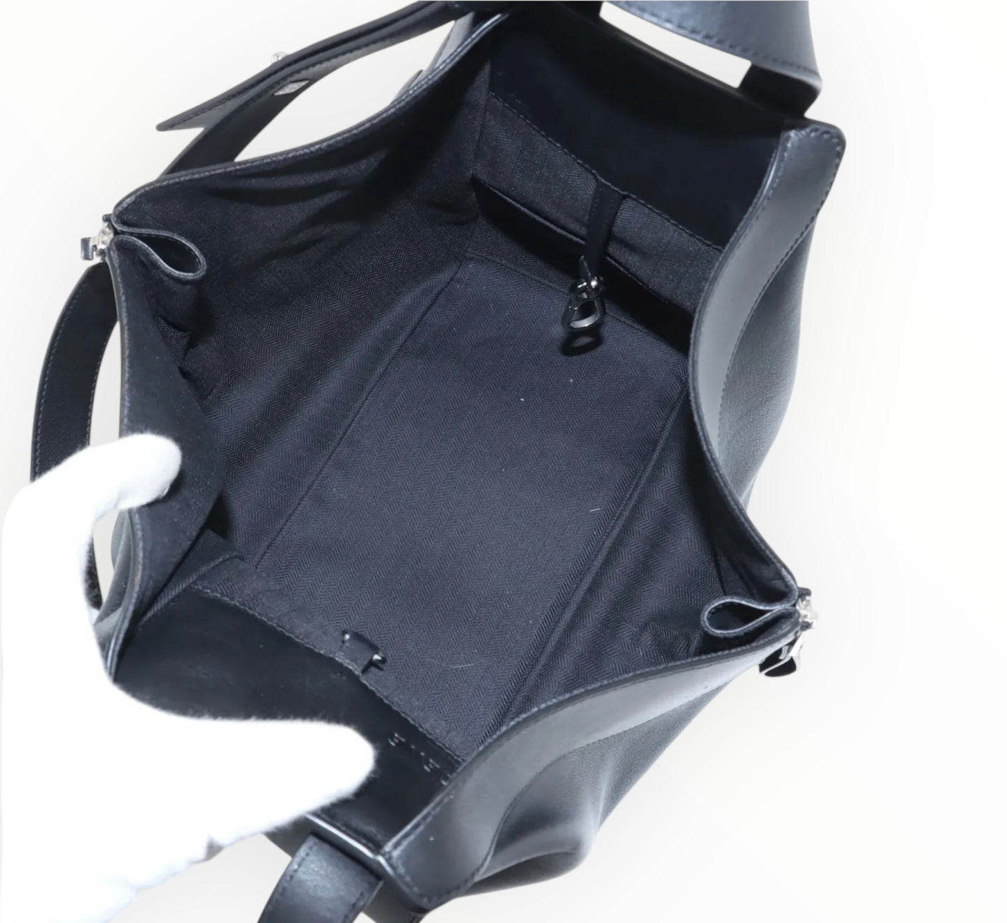 Loewe Medium Hammock Bag - Black - Size W35cm x L30cm  x D16.5cm