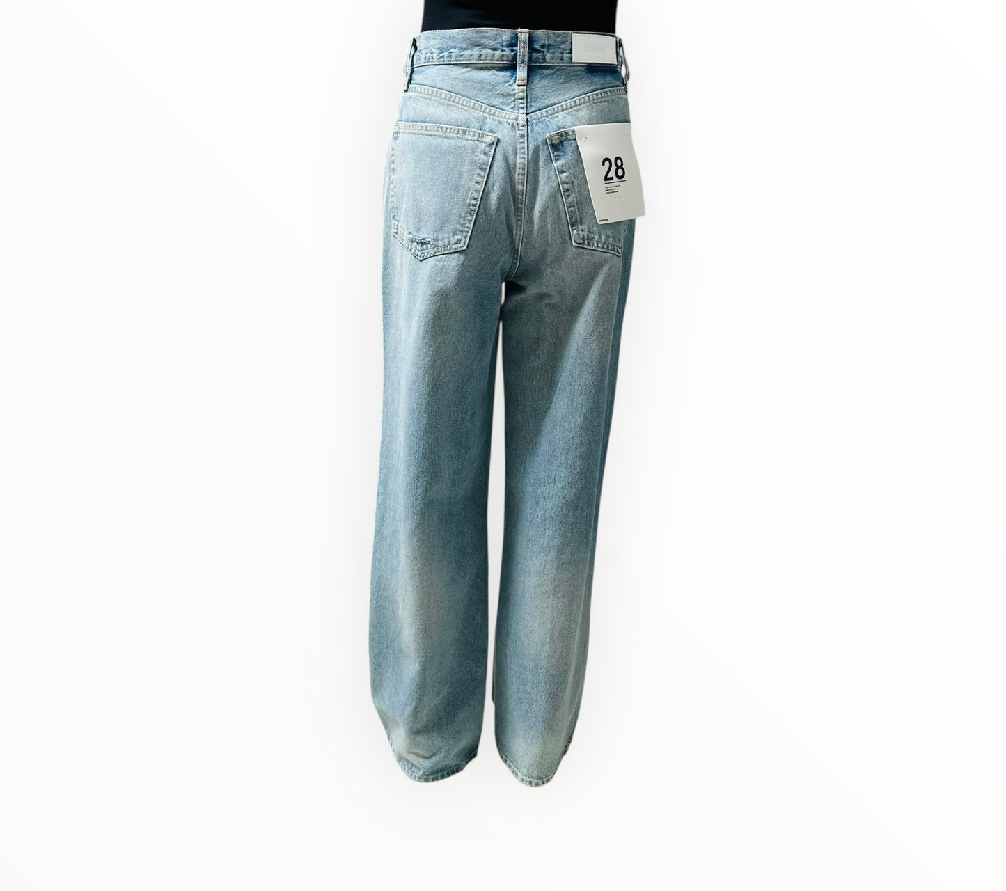 Re/Done 70S HR Wide Leg Jeans - Opal Indigo - Size 28