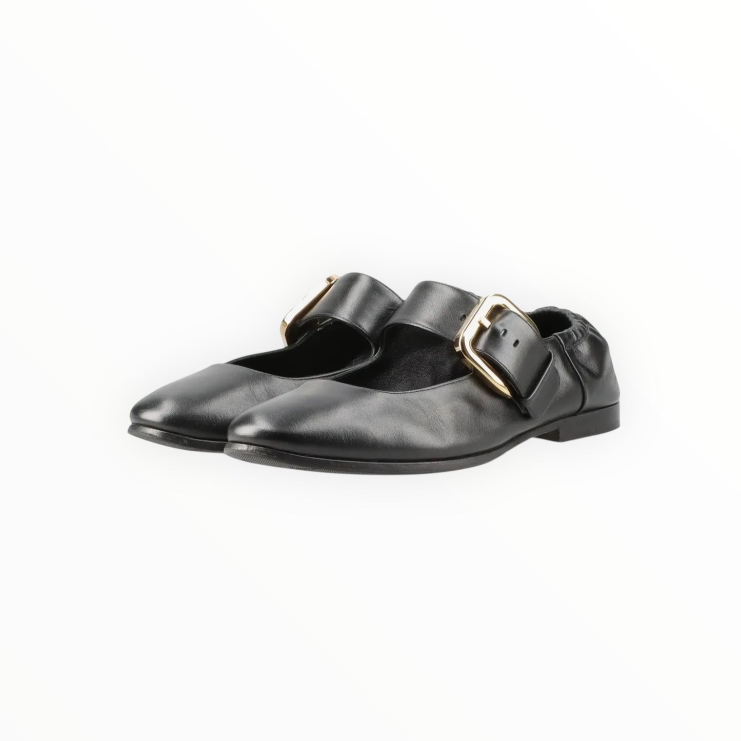 Bottega Veneta Astaire Mary-Jane Ballerina Flats - Black - Size 38