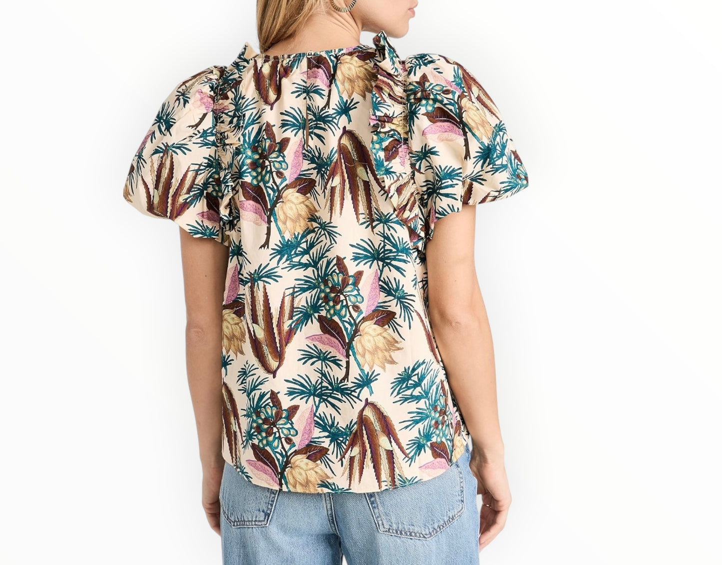 RT006250 - Ulla Johnson Klara Top - Wildflower - Size AU12