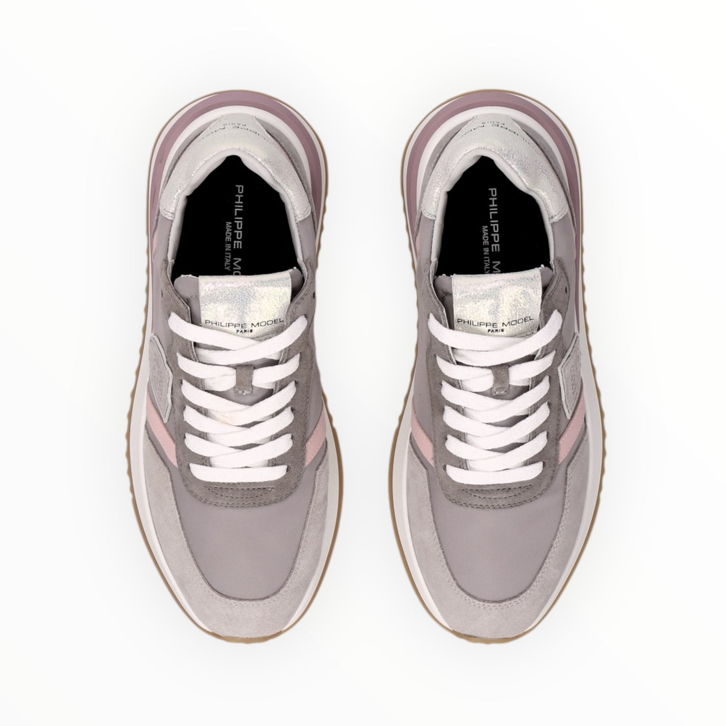 Philippe Model Paris Tropez 2.1 Sneakers - Grey/Pink - Size 40