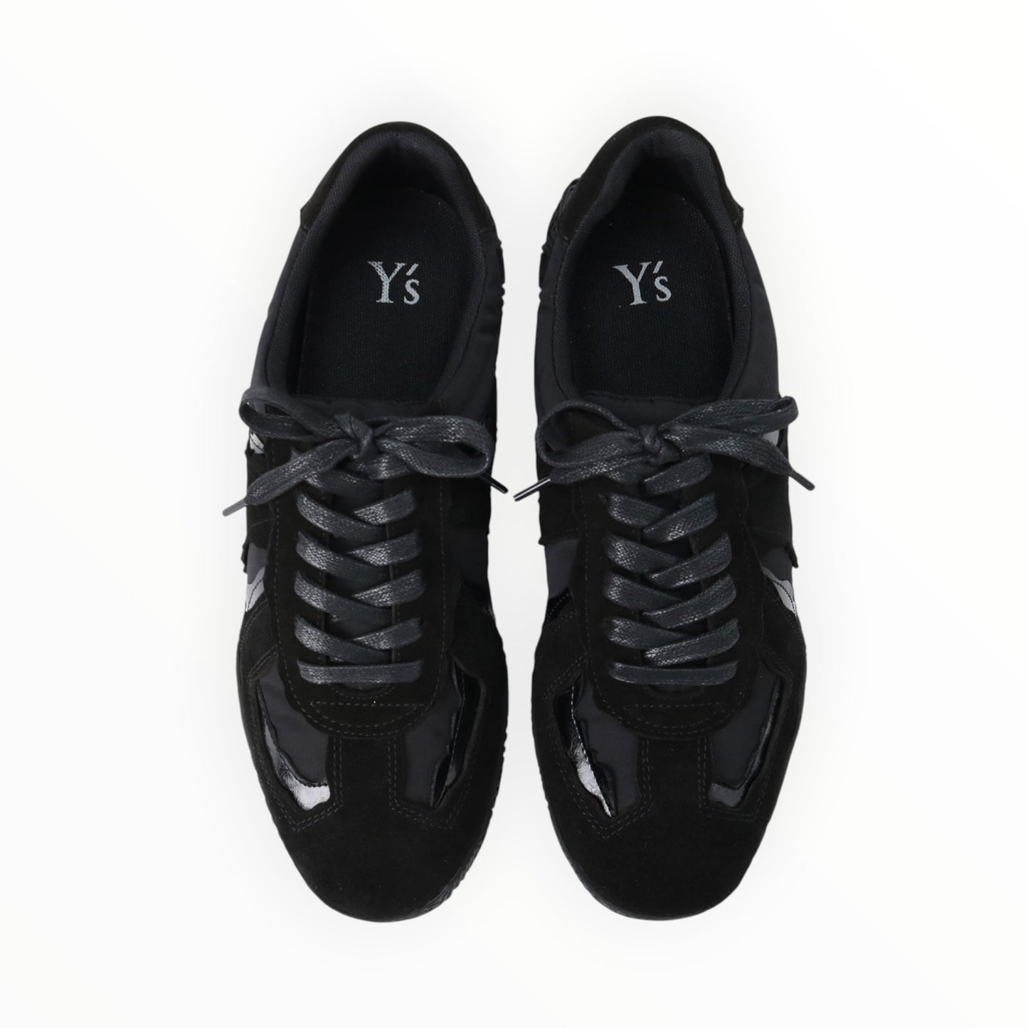 Y3 Leather Combination German Army Trainers - Black - Size 39