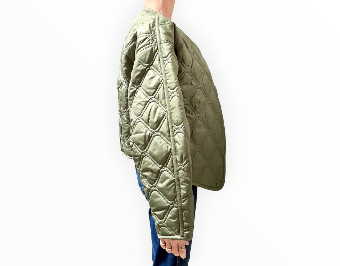 RT006226 - A.L.C Emory Quilted Jacket - Olive - Size XS