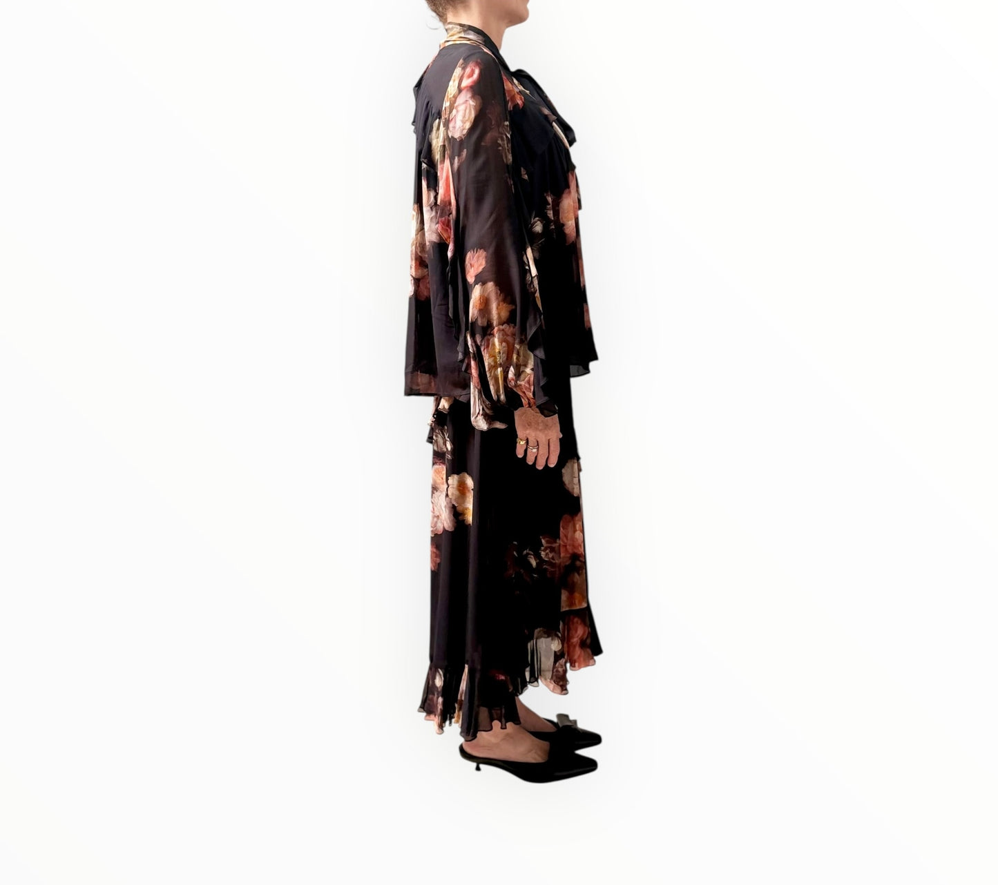 Zimmermann Hypnotic Flutter Blouse + Skirt - Black - Size 1