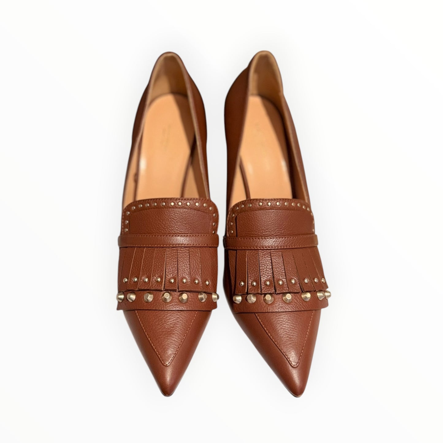 Scanlan Theodore Kiltie Block heel Pumps - Tan - Size 41