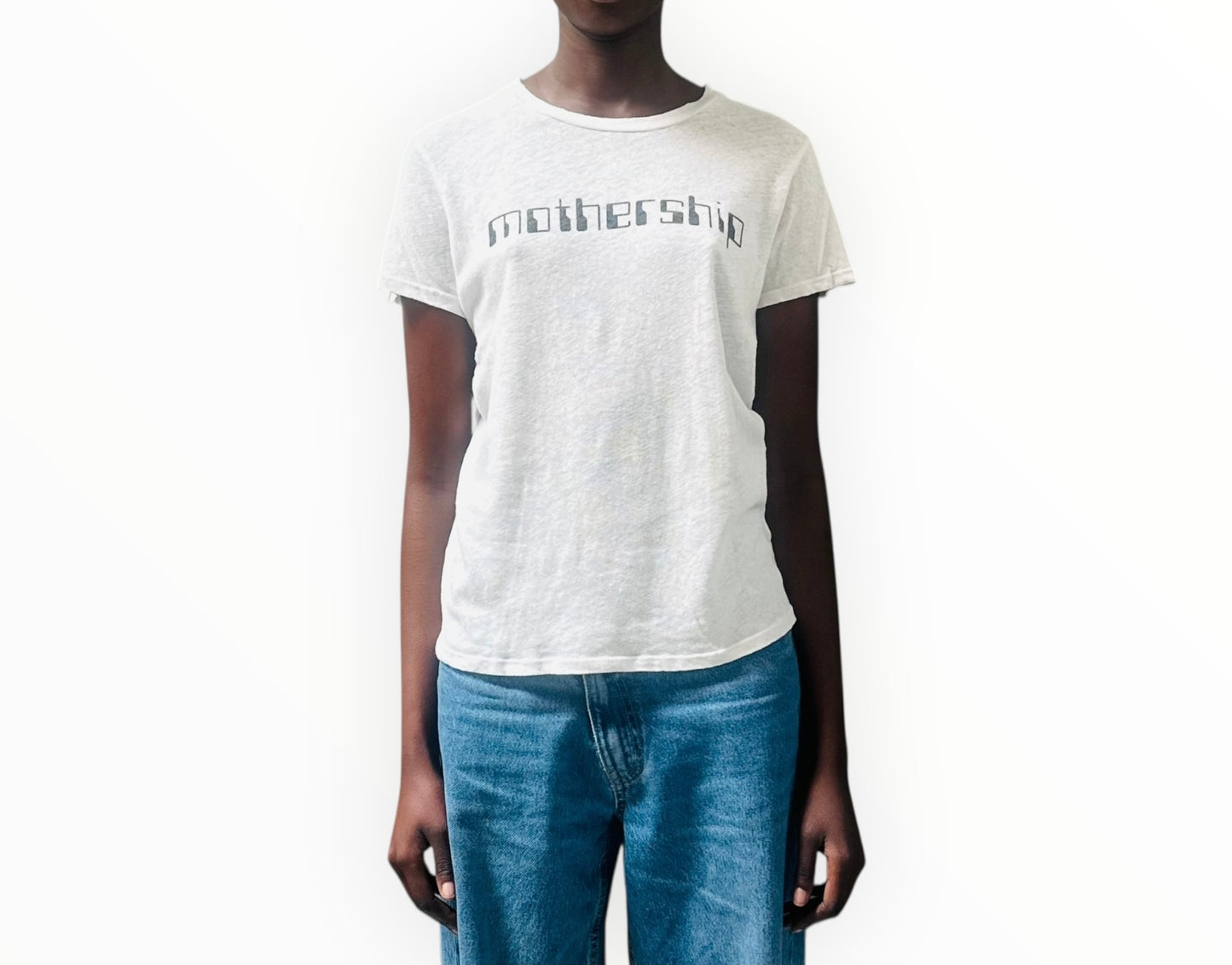 Mother 'Mothership' Tee - White  - Size S