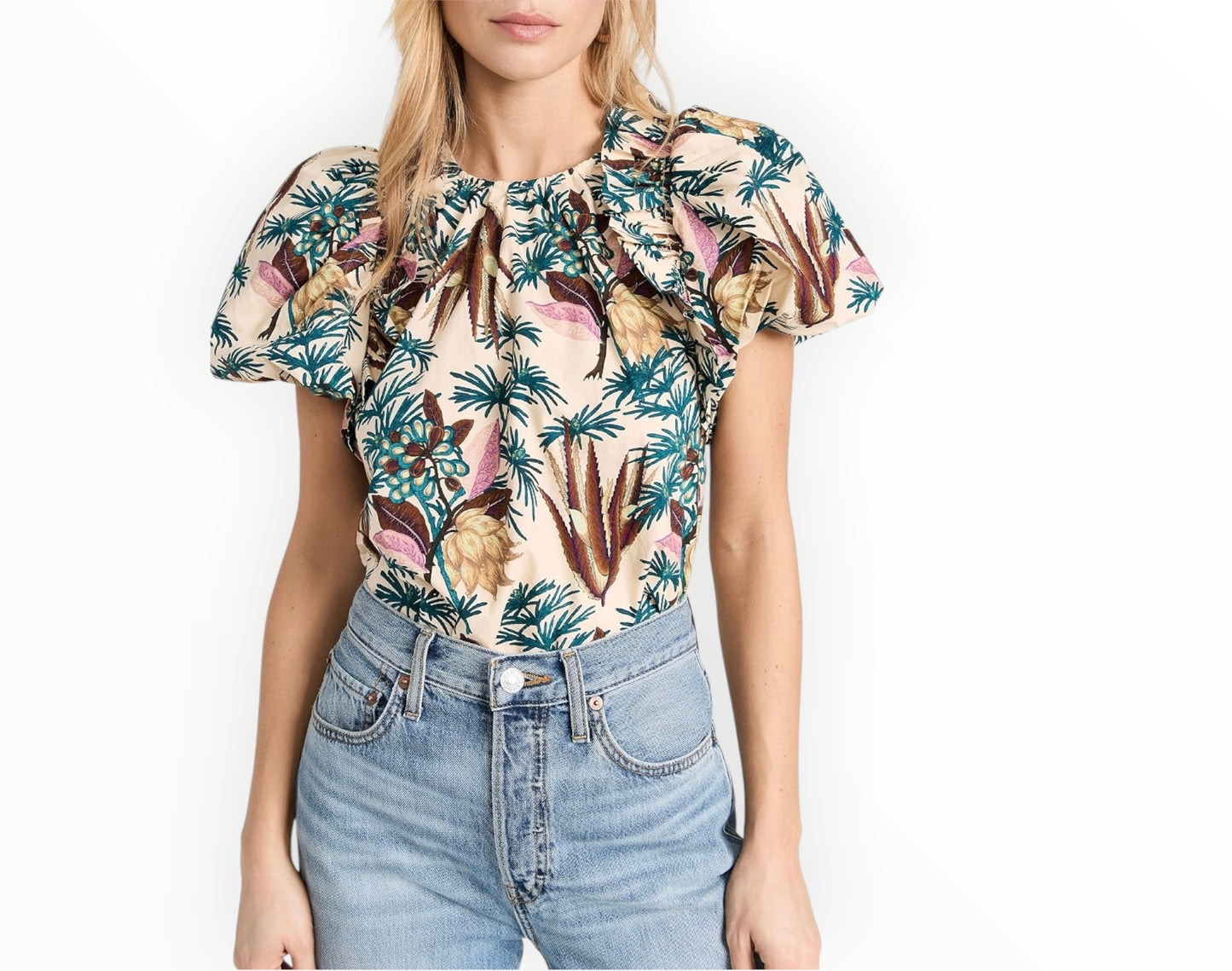 RT006250 - Ulla Johnson Klara Top - Wildflower - Size AU12