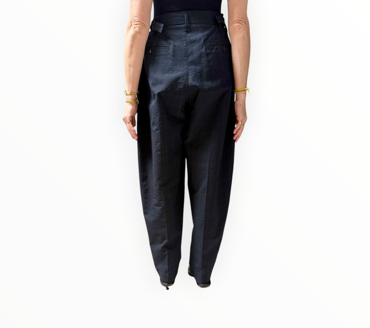 RT006451 - Lemaire Check Suit - Black Check - Size M
