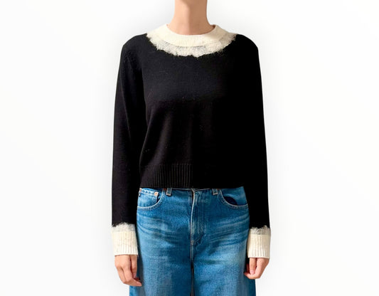 Beatrice B Marlene Knit - Black/White - Size M