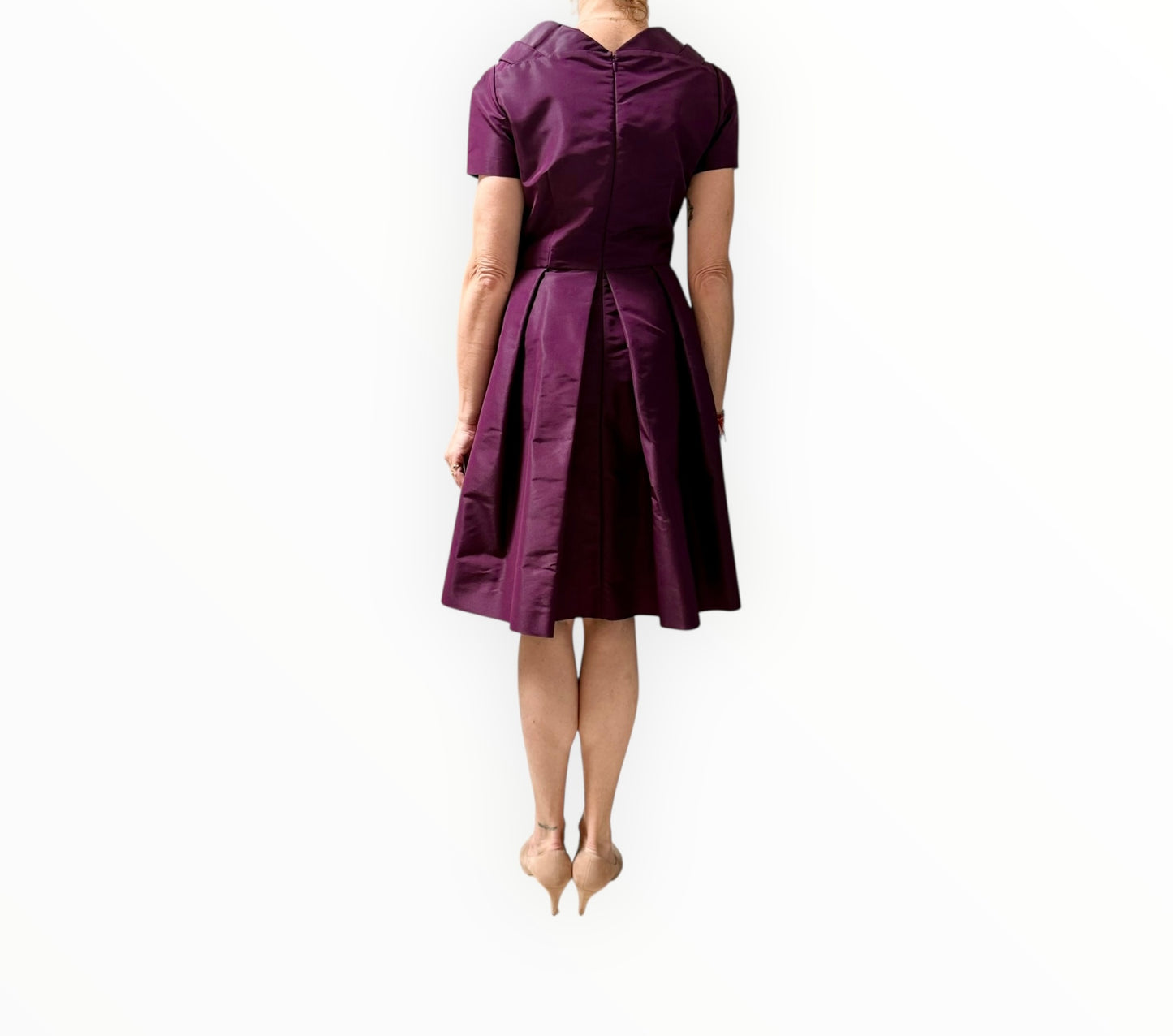 Prada Flared Skirt Dress - Purple - Size 42