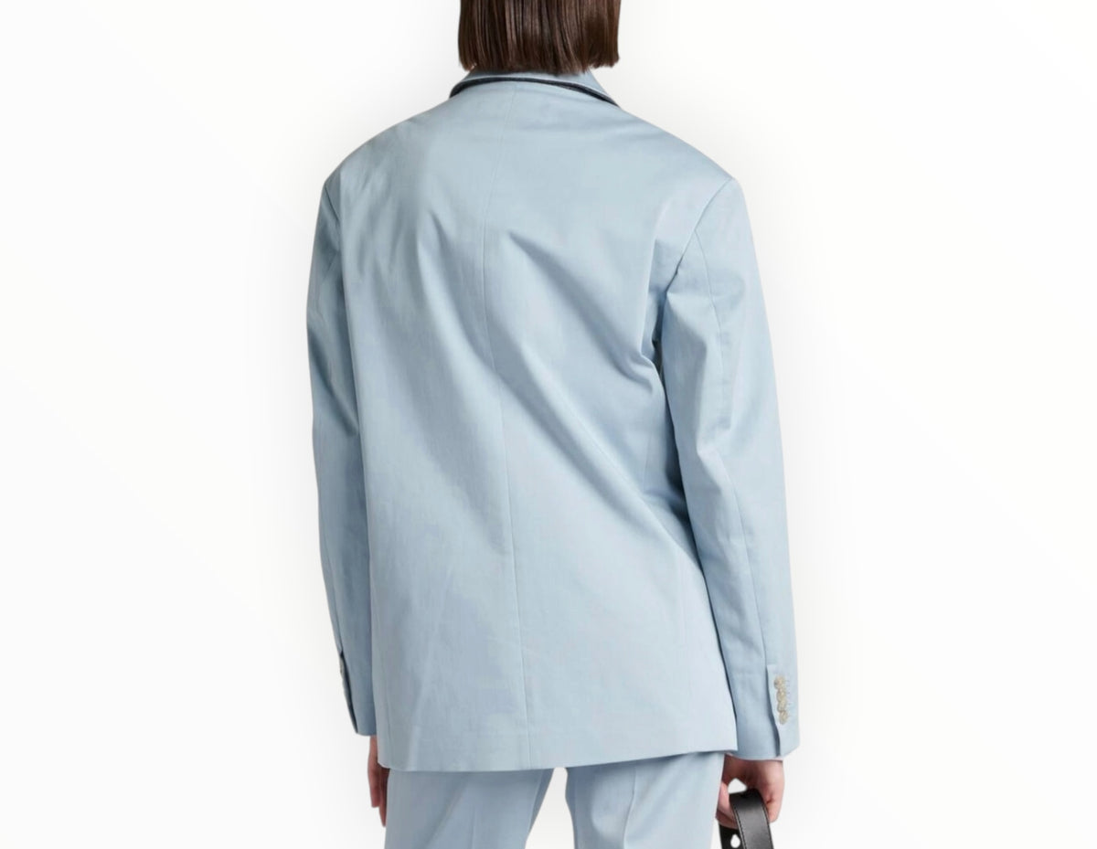 Plan C Oversized Blazer - Hydrangea - Size 42