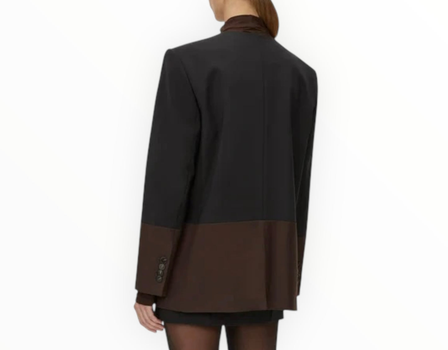 Camilla and Marc Vault Blazer - Black/Chocolate - Size 10