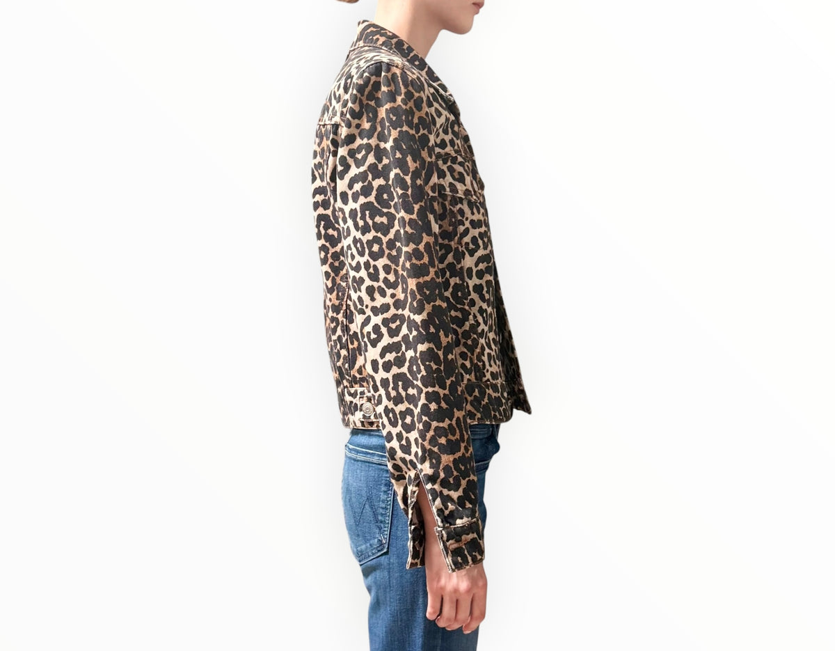 RT006476 - Ganni Leopard Jacket - Multi - Size 38