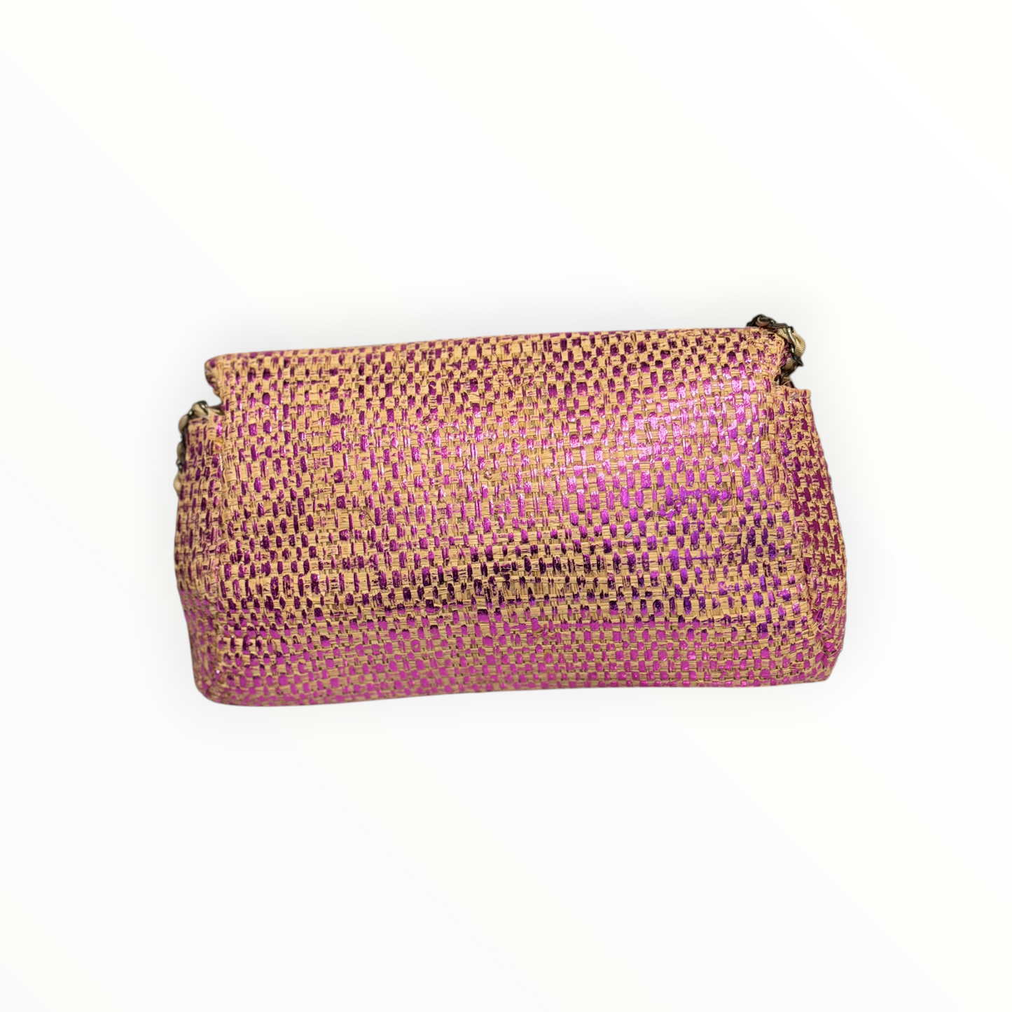 Maria La Rosa Raffia Shoulder Bag - Pink