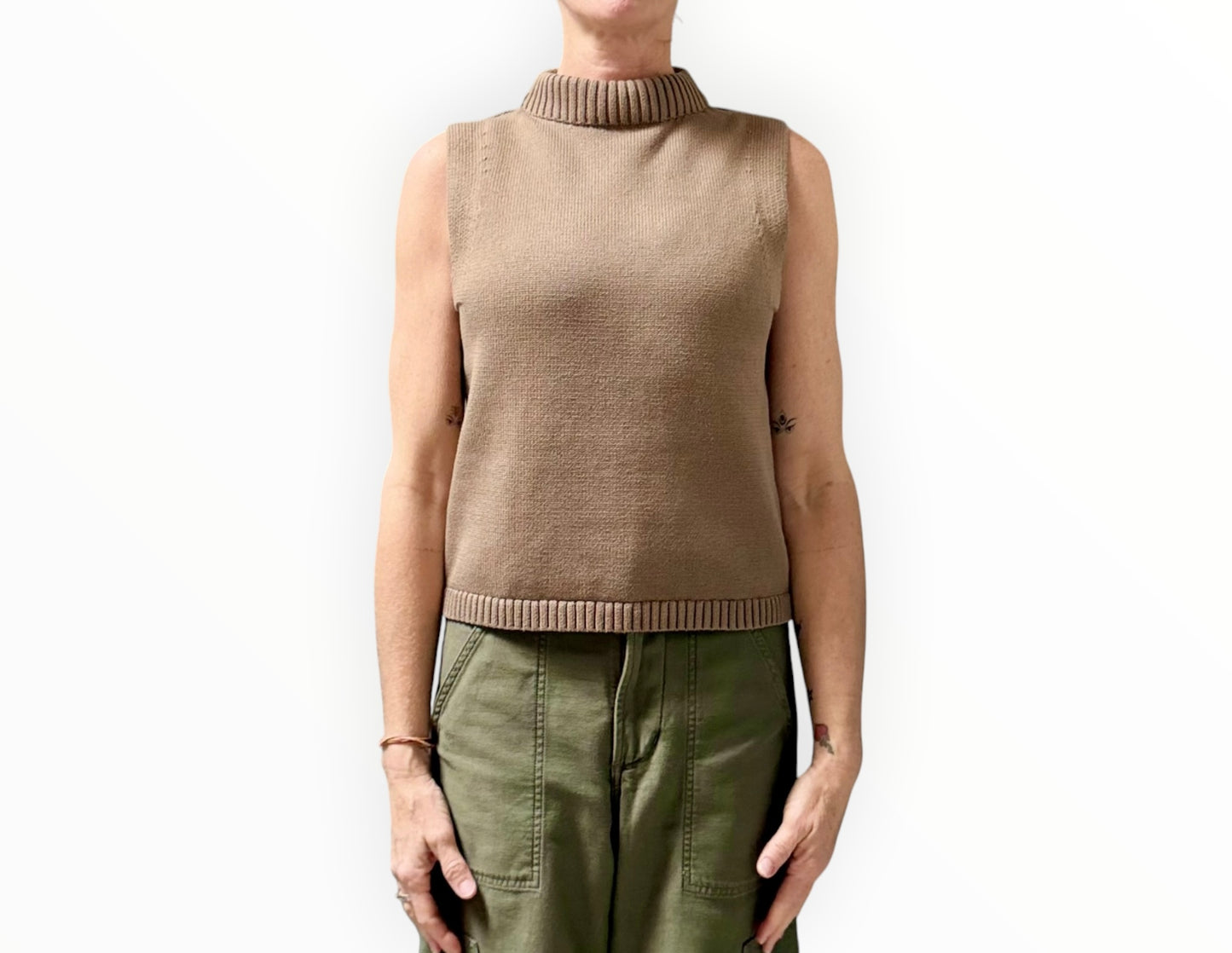 P.Johnson Cotton Vest - Khaki - Size 2