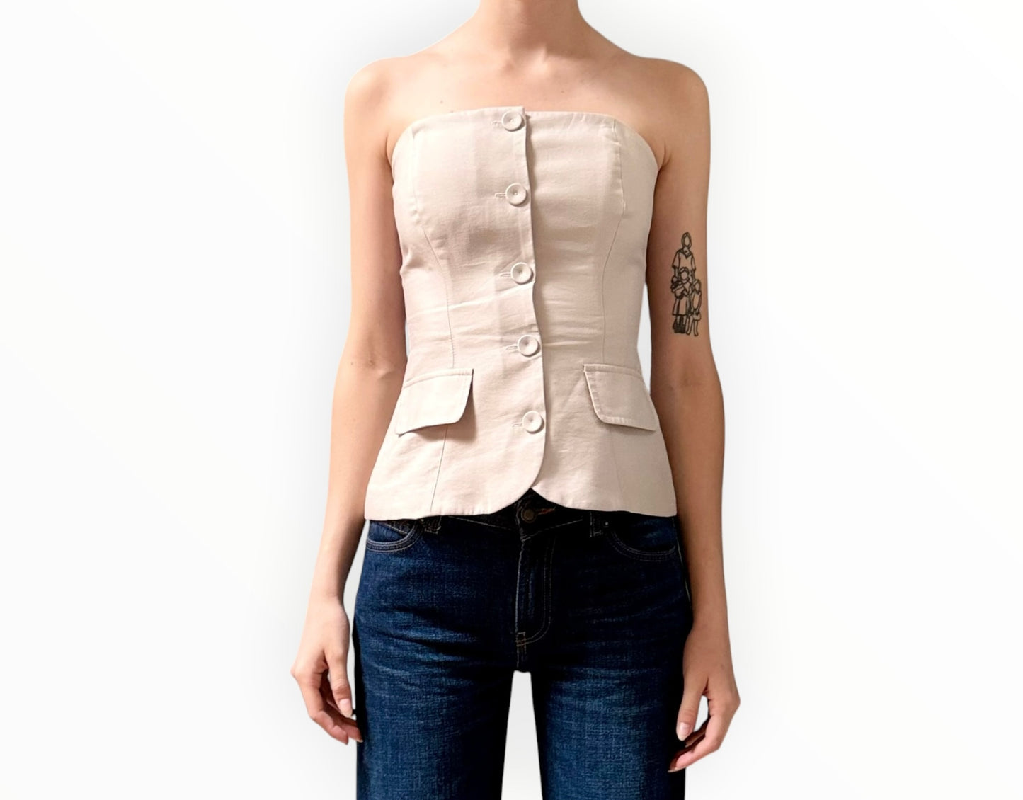 Viktoria and Woods  Mansion Bustier - Beige - Size 0