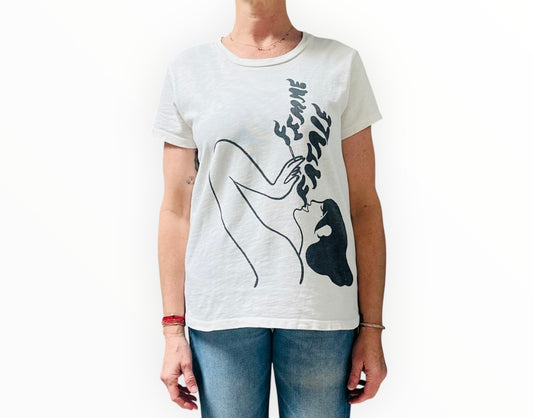 Mother 'Femme Fatale' Tee - White - Size M