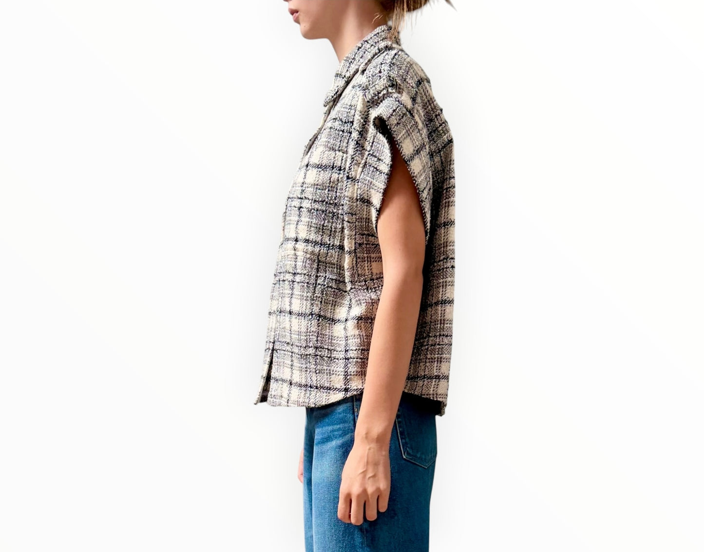 Iro Samie Tweed Vest - Multi - Size 40