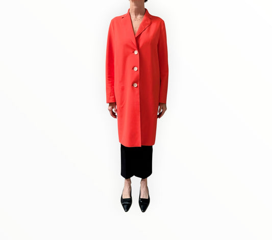 Harris Wharf Technical Coat - Neon Orange - Size 42