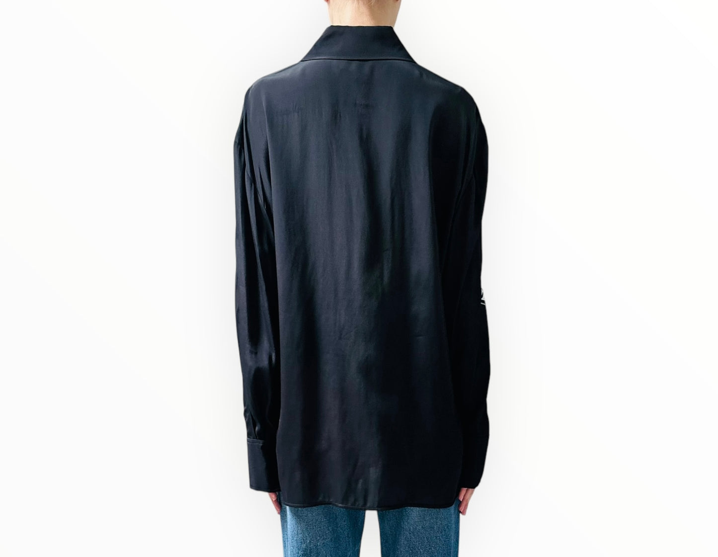 Camilla & Marc Nyra Printed Shirt - Black - Size 8