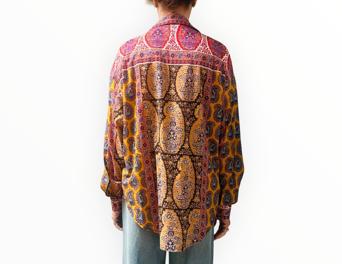 Boteh Printed Shirt - Multi - Size M