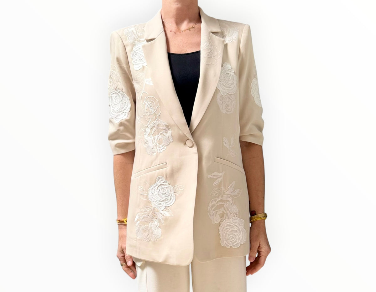 Cinq A Sept Khloe Jacket - Beige - Size AU12