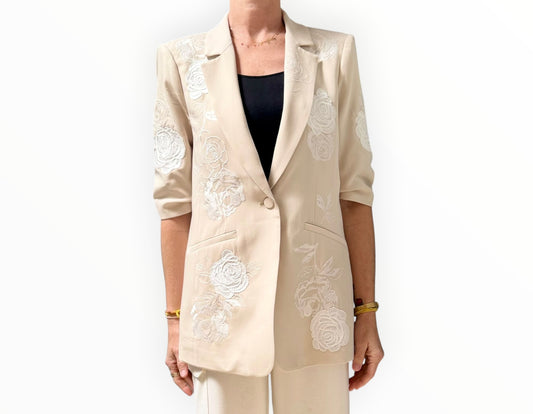 Cinq A Sept Khloe Jacket - Beige - Size AU12
