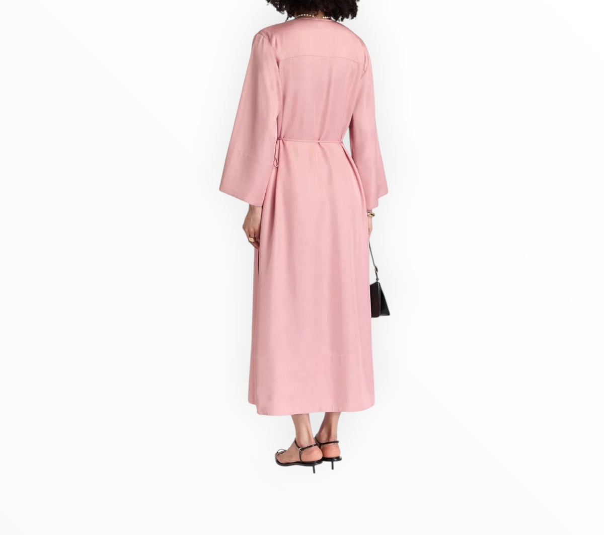 RT006435 - By Malene Birger Manissa Wrap Dress - Musk Pink - Size 36