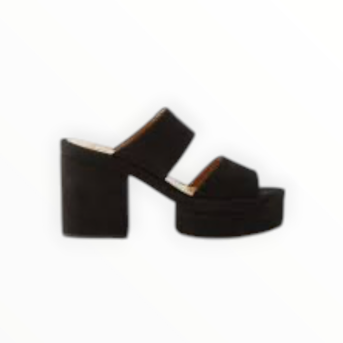 Chloe Odina Platform Mules- Black - Size 38