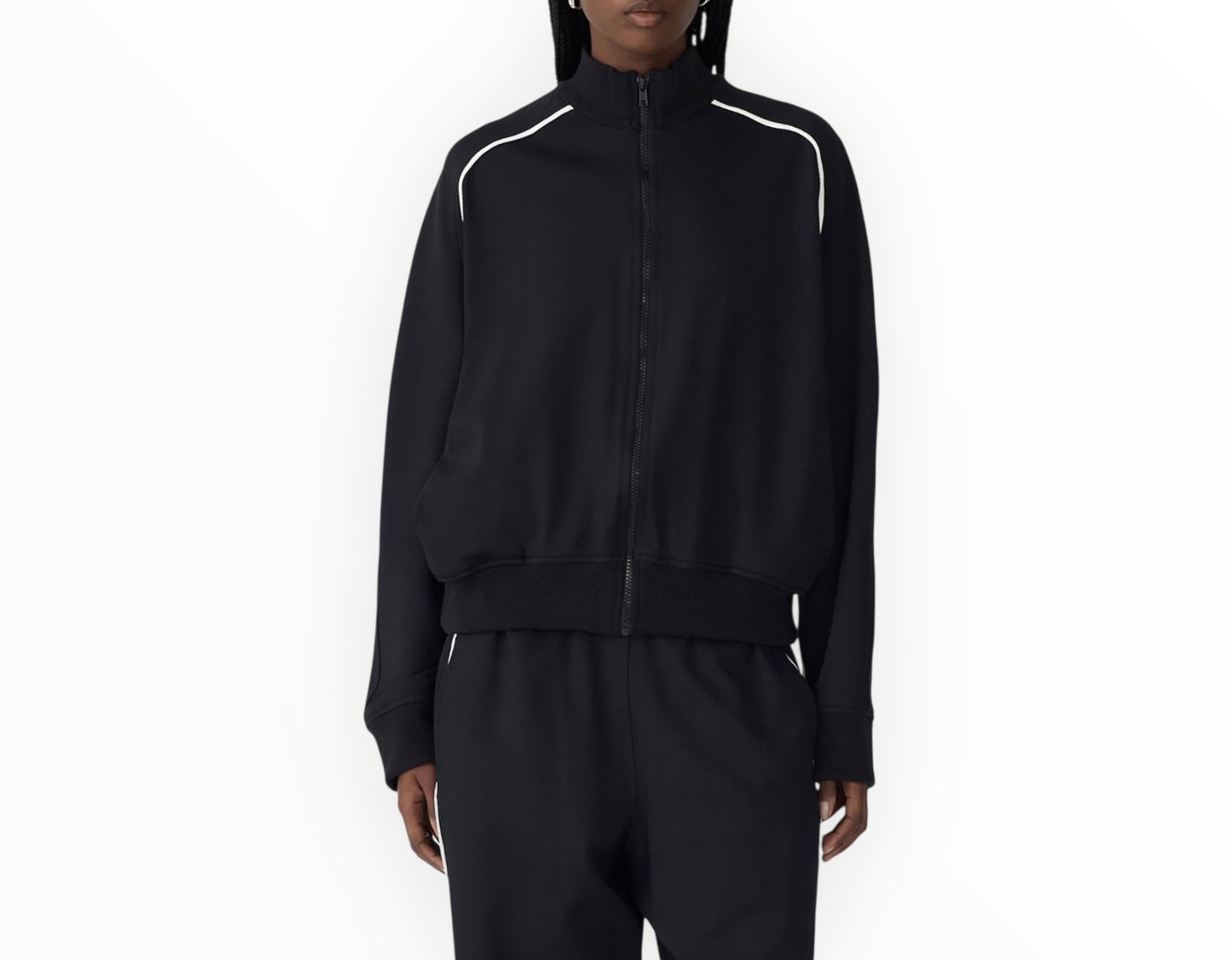 Bassike Twill Tracksuit - Black - Size 2