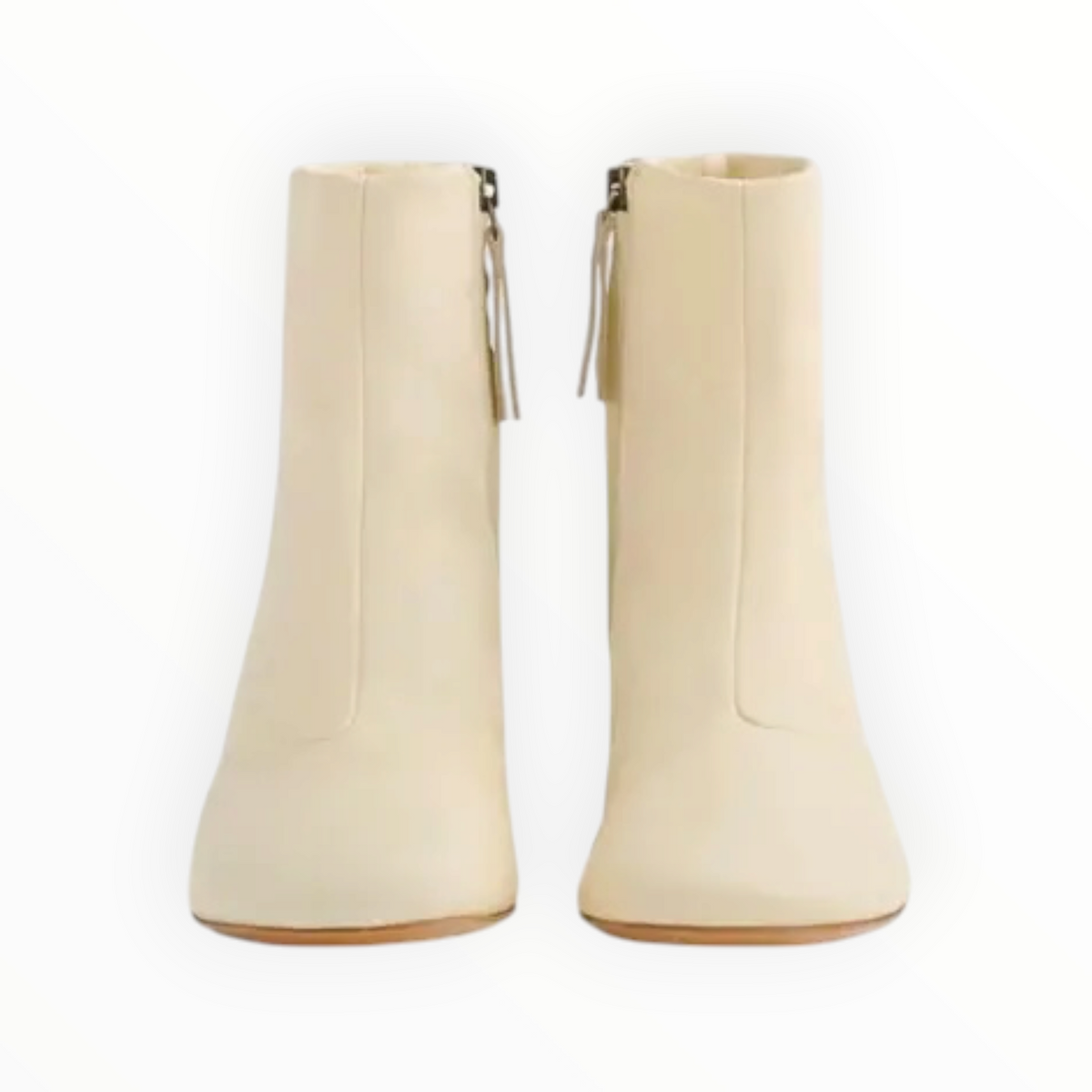 Forte Forte Golden Heel Booties - Ecru - Size 38