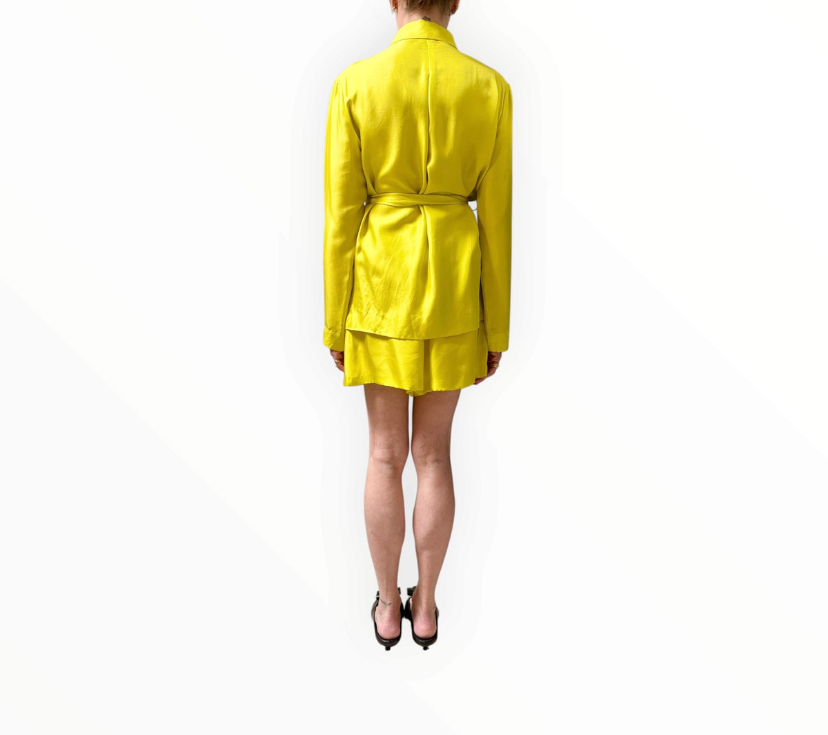 RT006289 - Jac + Jack Silk Jacket + Short Set - Neon - Size AU8