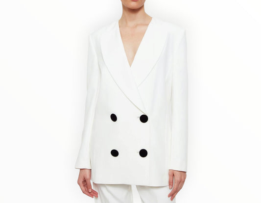 Anine Bing x Helena Christensen Claudia Blazer - White - Size S