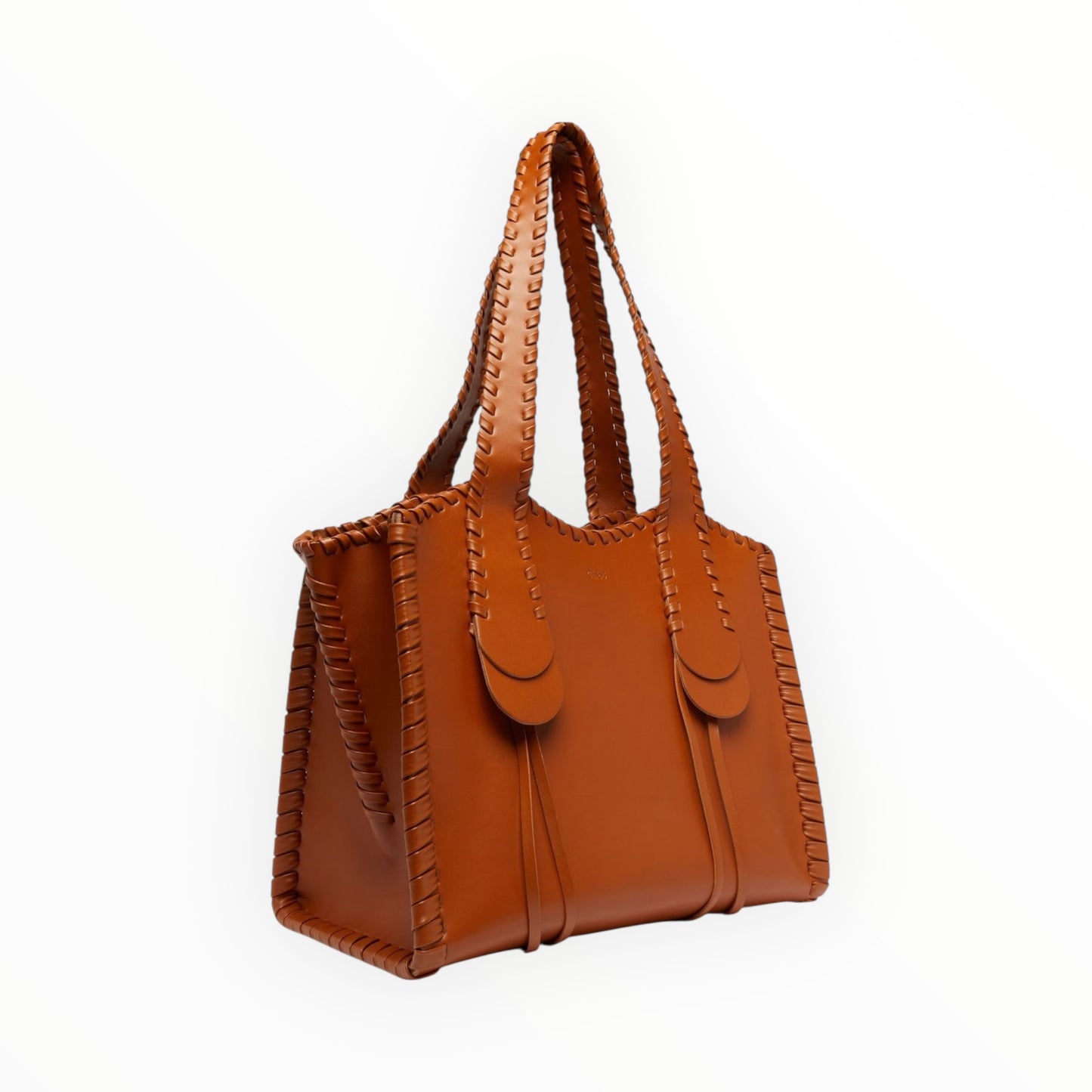 Chloe Mony Medium Tote Bag - Caramel - Size H28cm x W35cm x D15cm