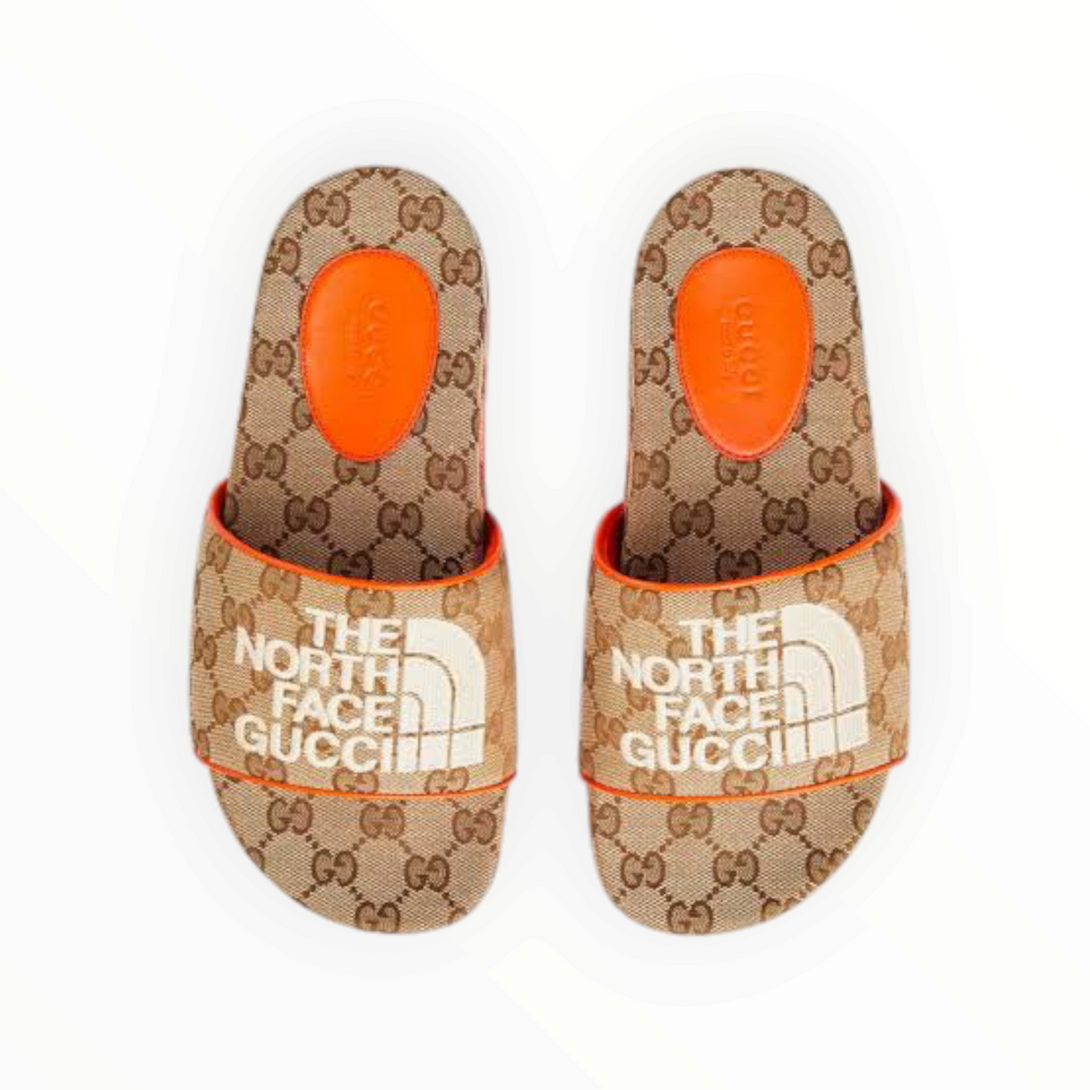 Gucci x The North Face Canvas Slides - Beige - Size 39