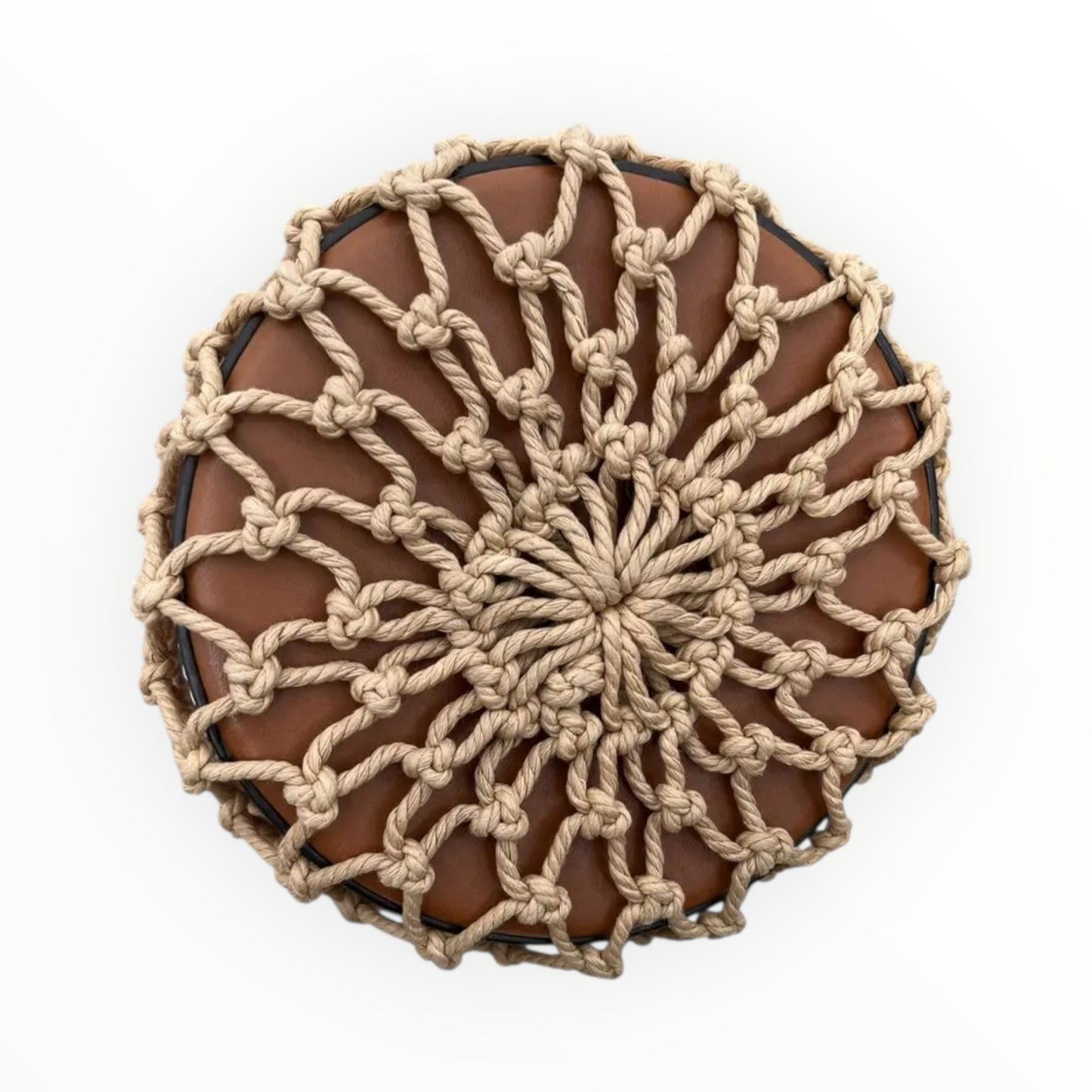 Staud Moreau Macrame Bucket Bag - Tan