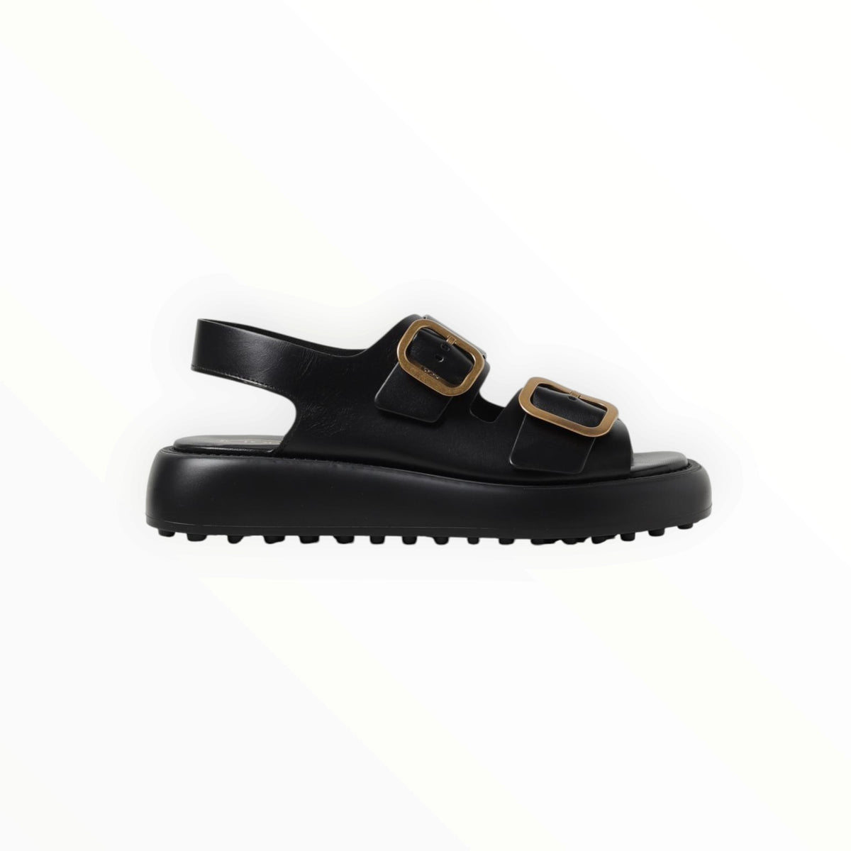 RT006594 - Tod's Buckle-Fastened Sandals - Black - Size 39