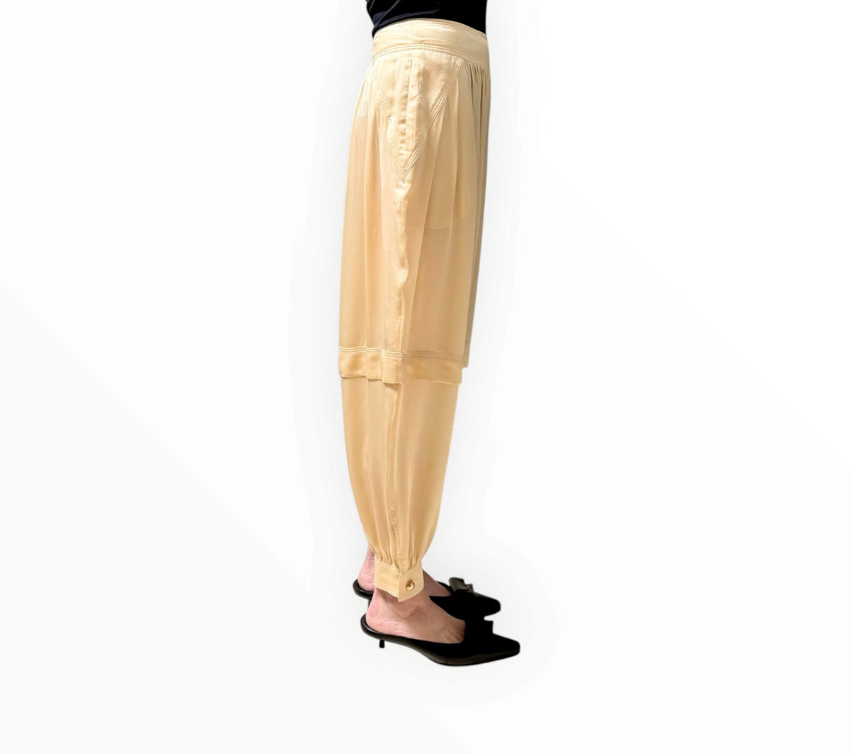 RT006393 Zimmermann Como Tapered Pants - Butter - Size 1