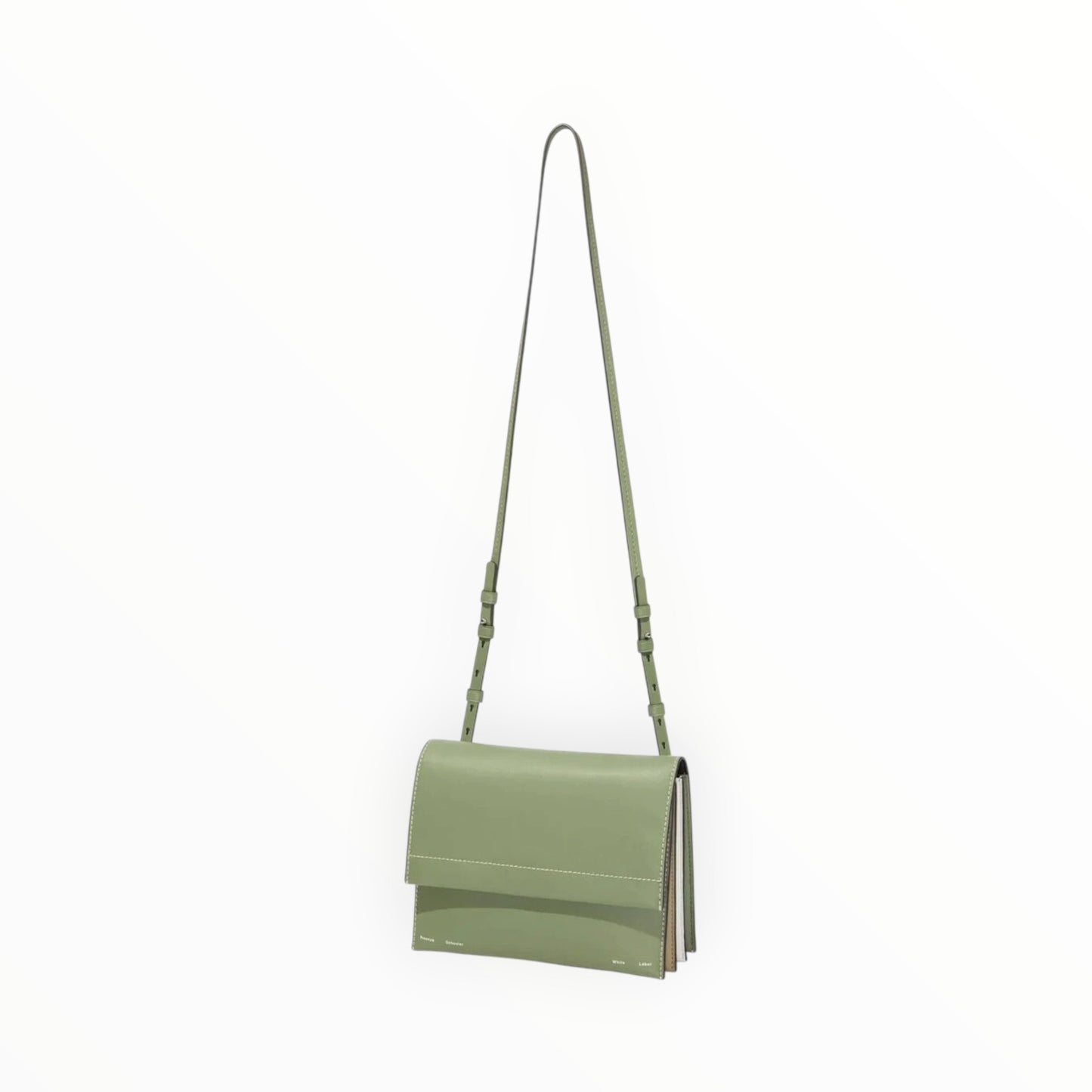 Proenza Schouler Accordion Crossbody - Sage Green - Size W23cm x H19cm x D10cm
