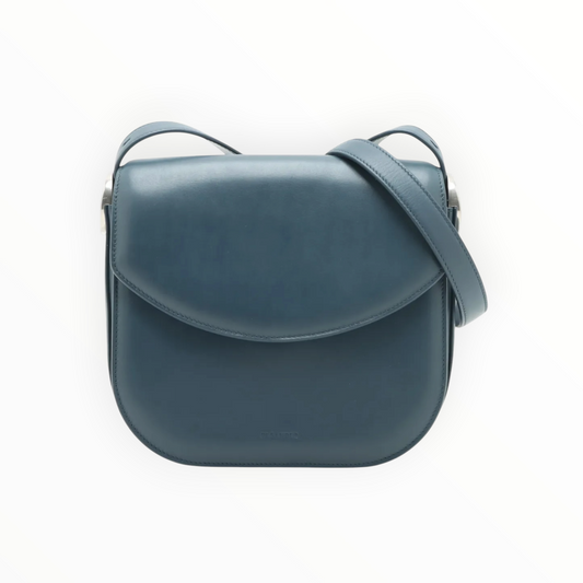 Jil Sander Coin Crossbody Bag - Blue - Size  H19cm x W21cm x D9.5cm