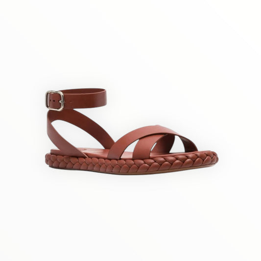 Chloe Pip Sandals - Copper Brown - Size 39