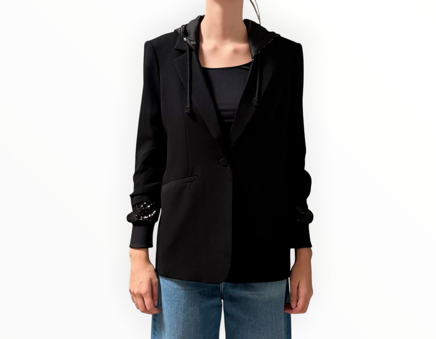 Cinq A Sept Khloe Jacket - Black - Size AU12
