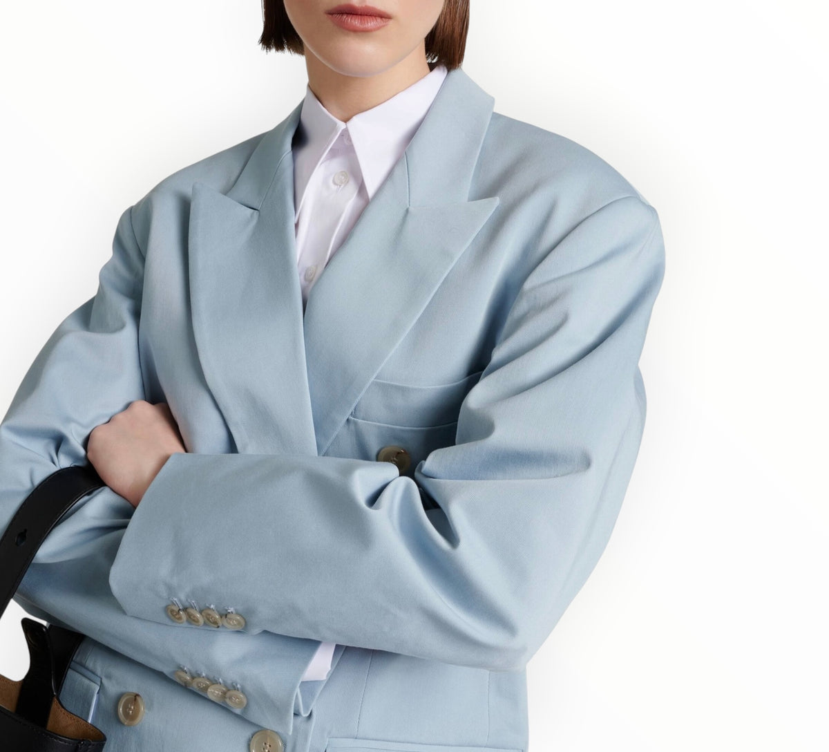 Plan C Oversized Blazer - Hydrangea - Size 42