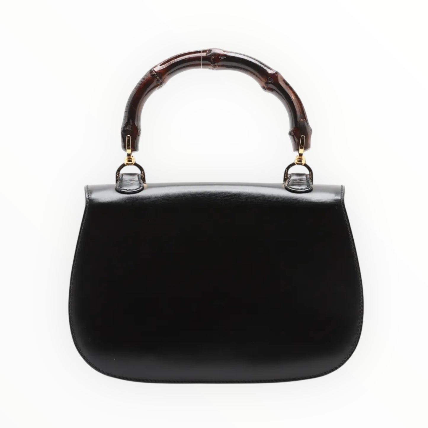 Gucci 1947 Bamboo Bag - Black - Size W26.5 x H18cm x D8cm