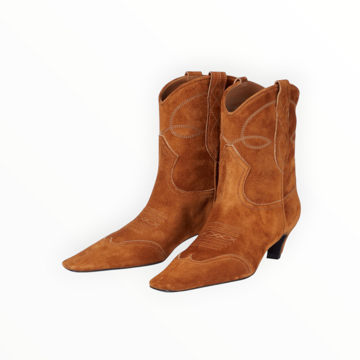 Khaite Dallas Ankle Boots - Caramel - Size 38.5