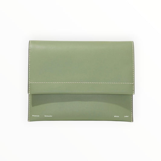 Proenza Schouler Accordion Crossbody - Sage Green - Size W23cm x H19cm x D10cm