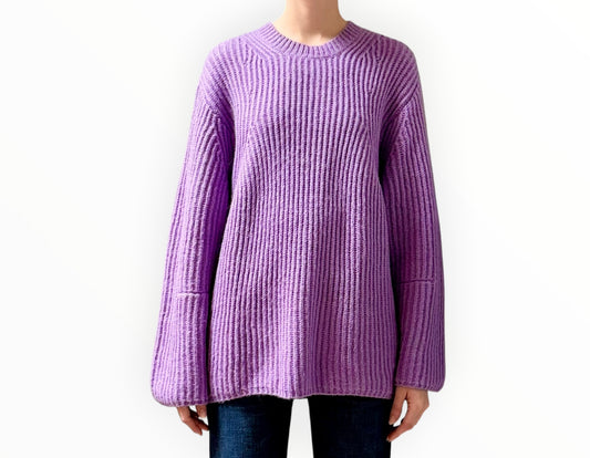 Blanca Alpaca Blend Oversized Jumper - Lilac - SIze XS/S